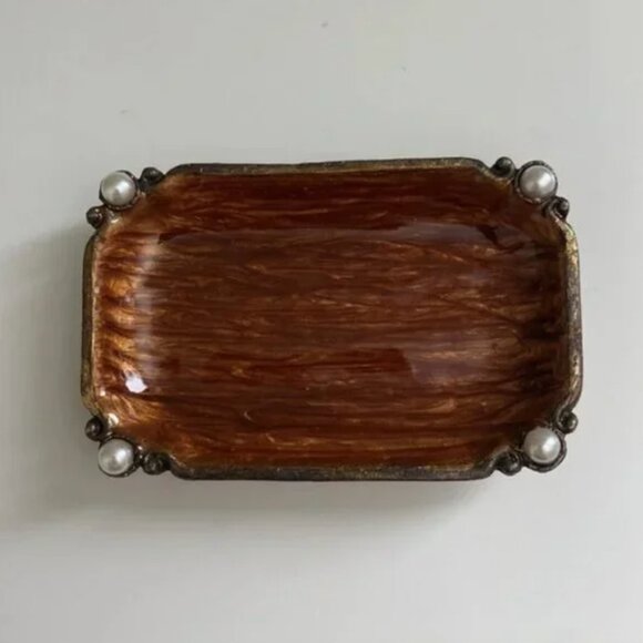 Two's Company Trinket Tray, Jewelry Dish, Ring Holder - Picture 3 of 5
